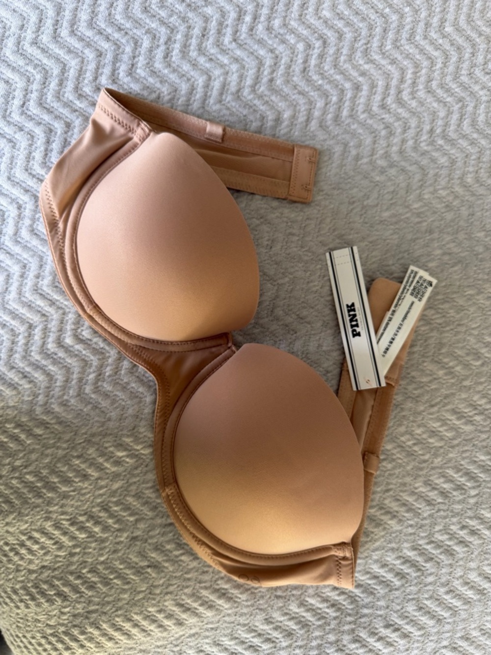 Victoria’s Secret Pink Strapless Push Up Bra Nude 34B NWT Multiway - Picture 5 of 9